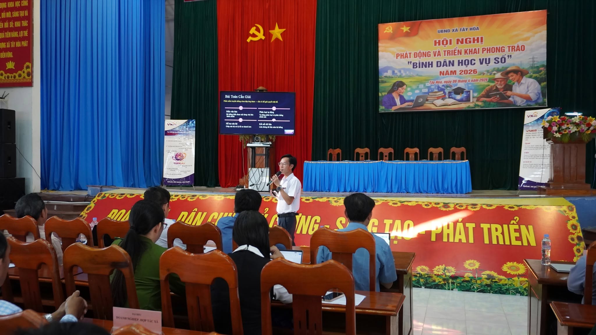 VN168 TRONG HỘI NGHỊ PHÁT ĐỘNG PHONG TRÀO “BÌNH DÂN HỌC VỤ SỐ” NĂM 2026 TẠI XÃ TÂY HÒA