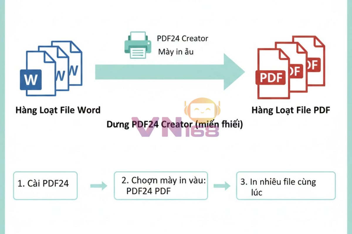 Chuyển Word Sang PDF Hàng Loạt