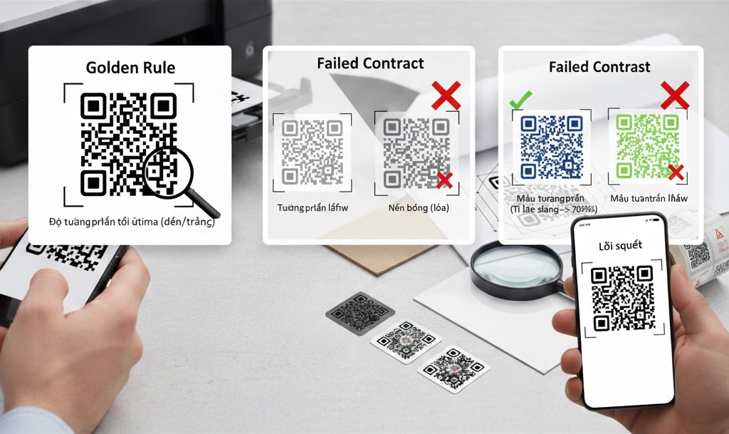 Tối ưu màu sắc và độ tương phản khi in