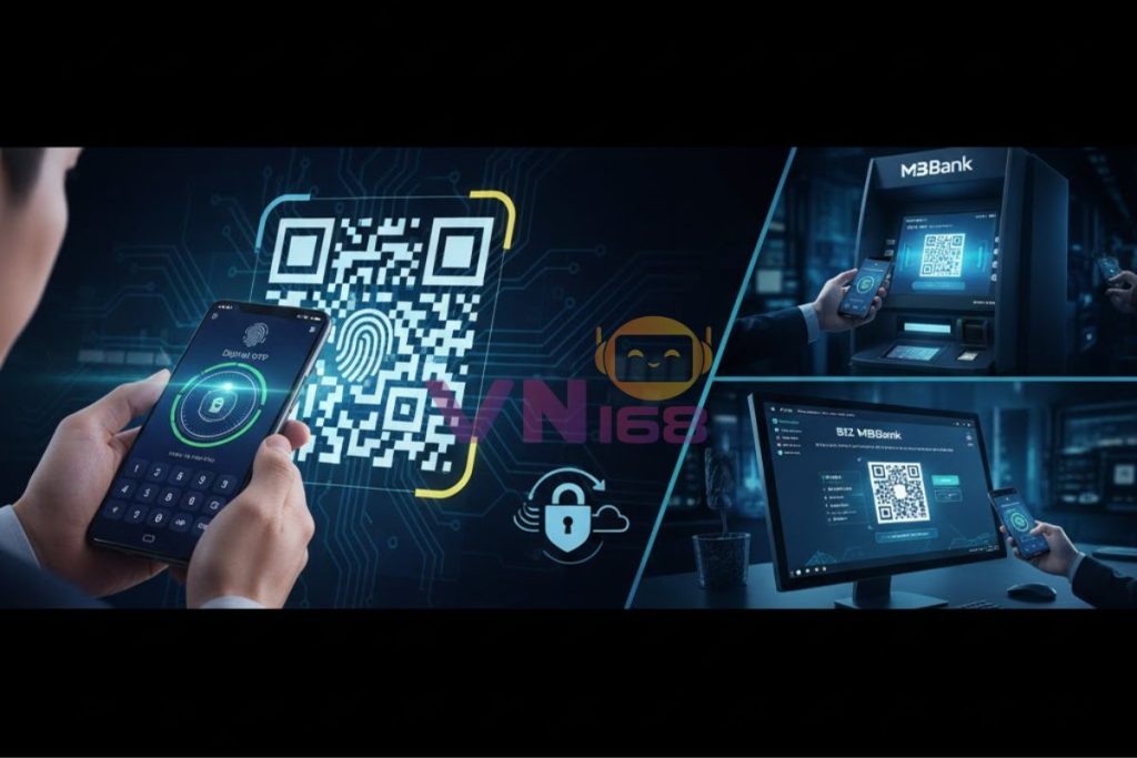 ách quét mã QR OTP MB Bank