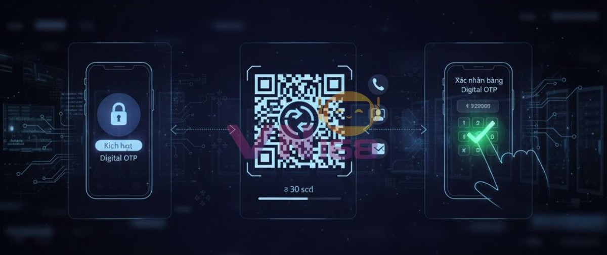 QR Code trong thiết lập và xác thực Digital OTP