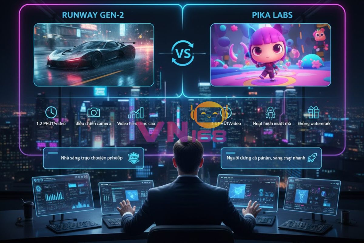 So sánh RUNWAY GEN-2 VÀ PIKA LABS