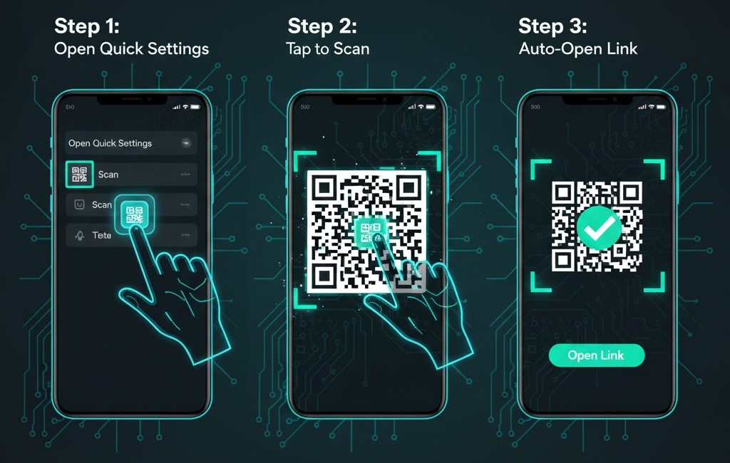 Quét bằng menu nhanh