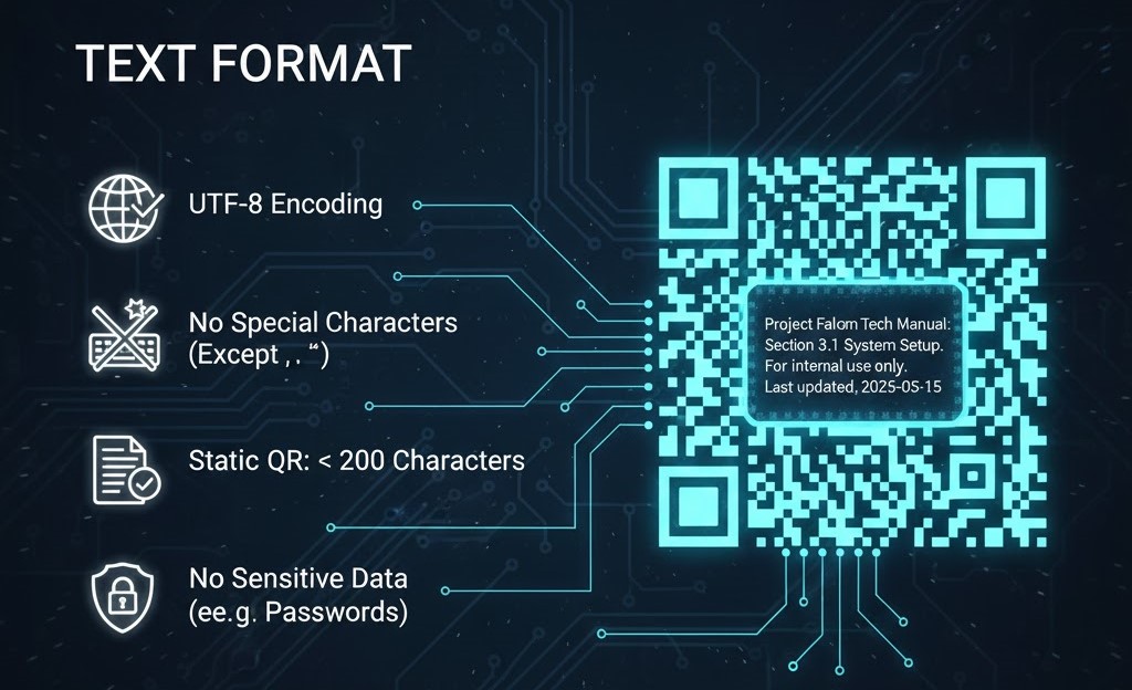 Chuẩn kỹ thuật khi tạo mã QR văn bản