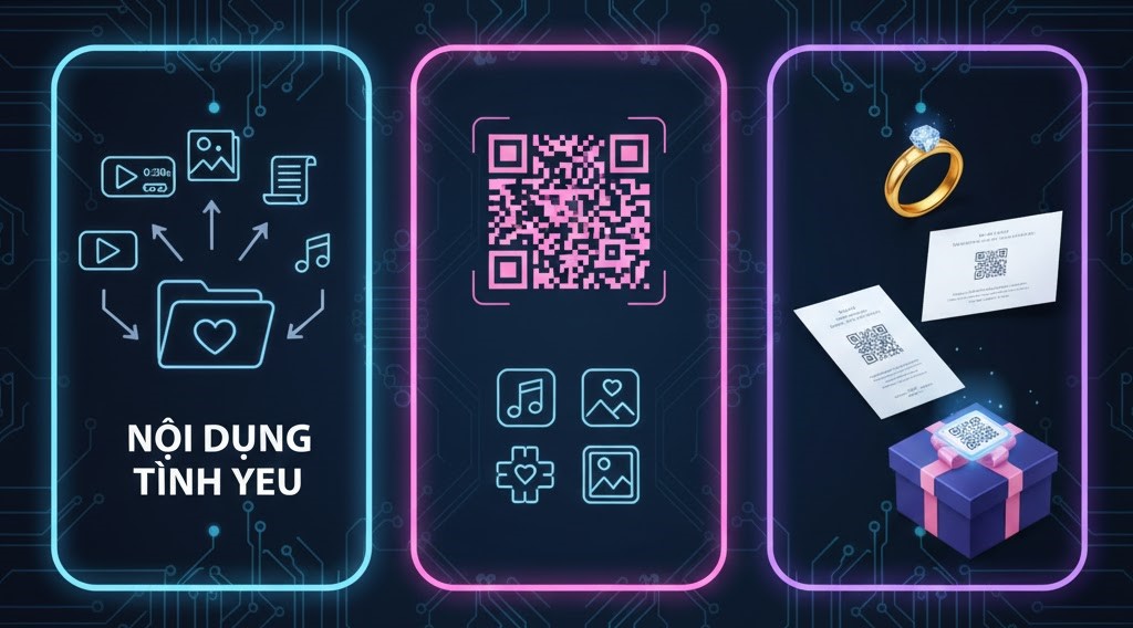 TẠO MÃ QR TÌNH YÊU VĨNH CỬU