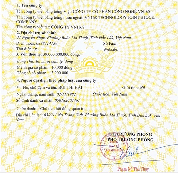 Công ty Công nghệ VN168