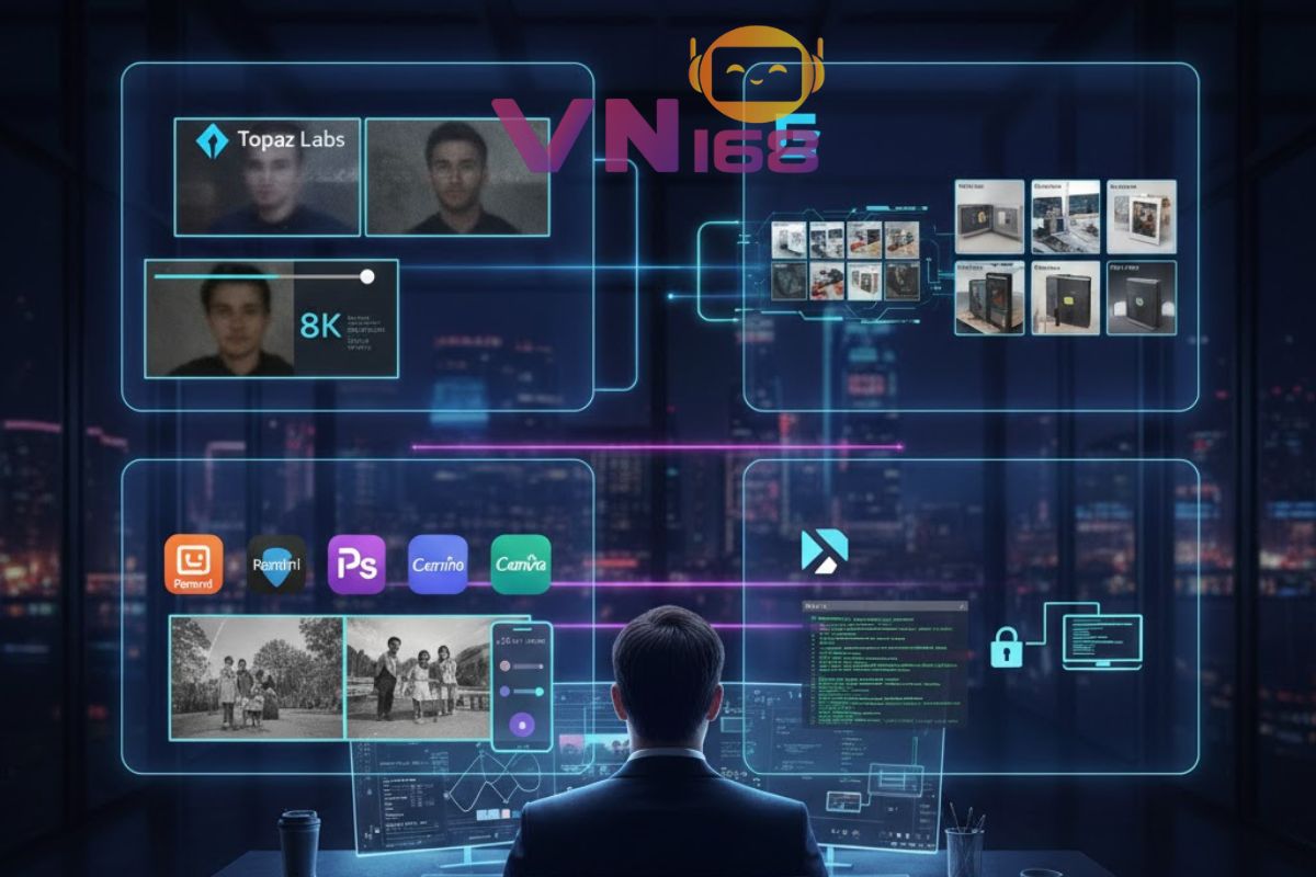 làm nét ảnh bằng công nghệ ai