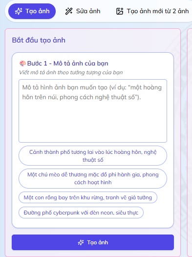Ai tạo ảnh từ văn bản