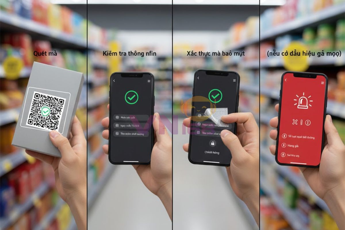 Cách quét mã QR chống hàng giả