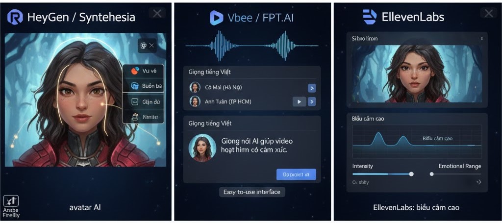 Thu âm và thêm giọng nói AI
