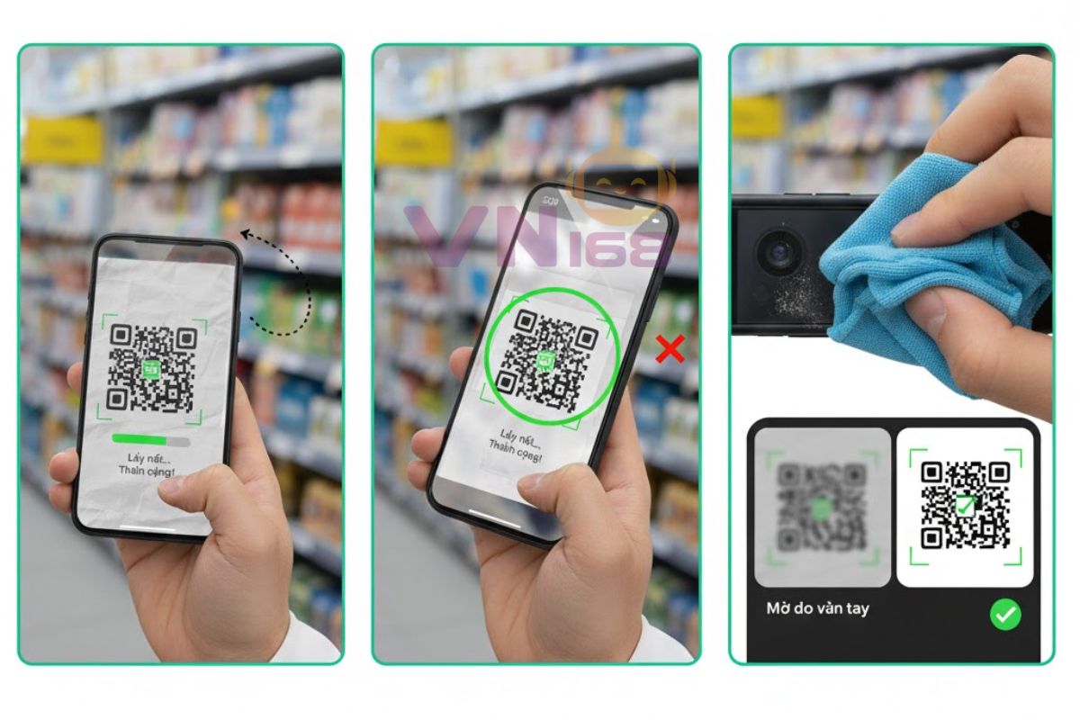 Giải pháp quét mã QR bị mờ