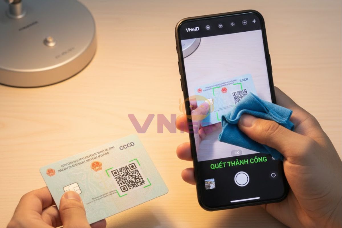 khắc phục không quét được mã QR trên VNeID