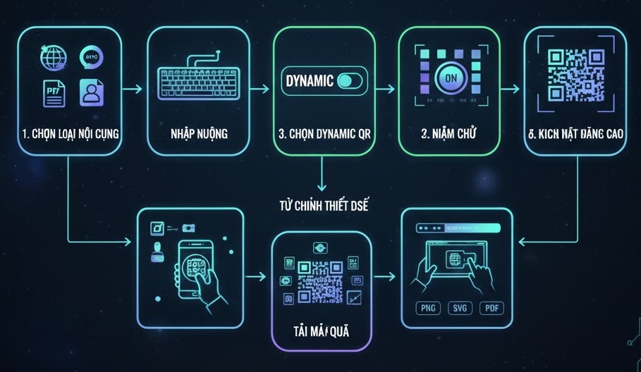 Cách tạo mã QR động