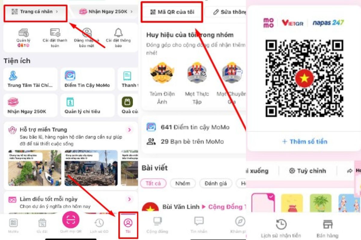Mã QR Cá nhân MoMo