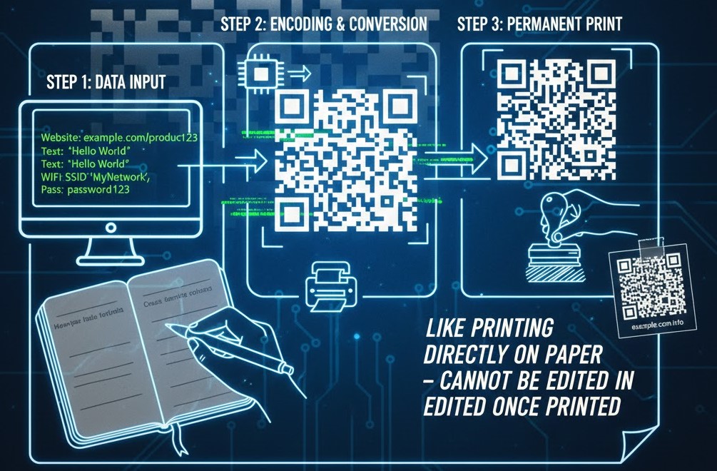 Cơ chế hoạt động của QR code tĩnh