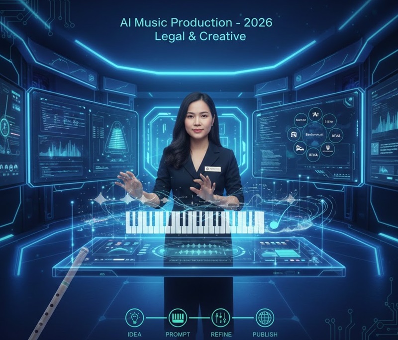 cách tạo nhạc không lời bằng ai